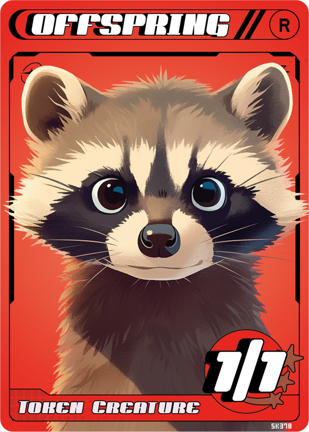 Offspring Raccoon Red