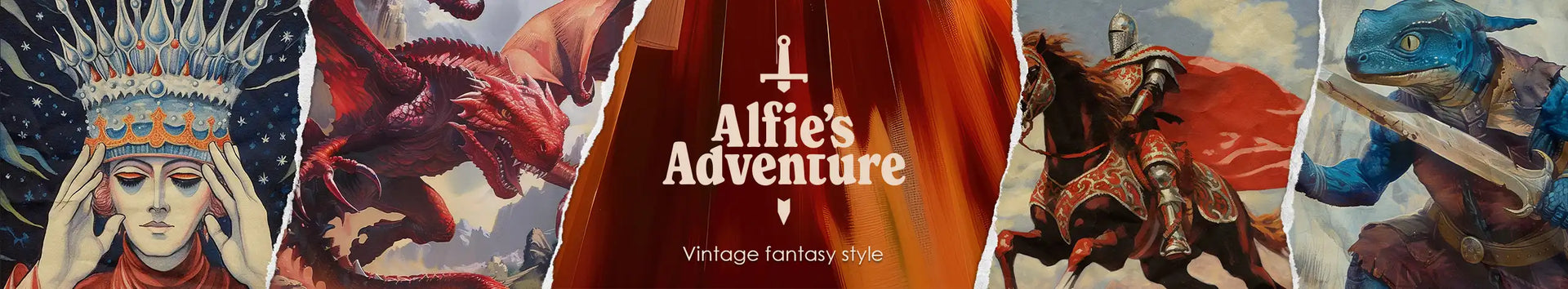 Alfie's Adventure - Vintage Fantasy style