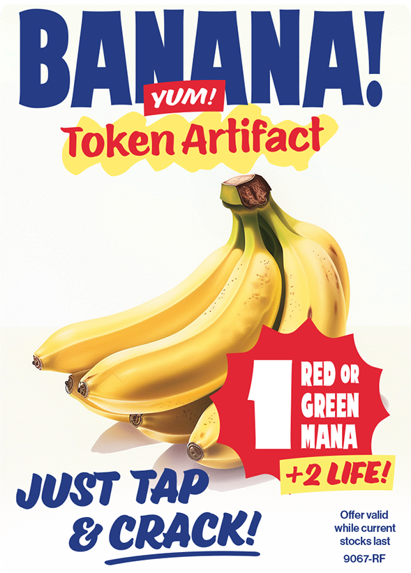 Banana Thraben Supermarket token for magic mtg