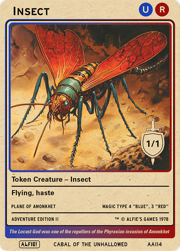 Insect 1/1 Blue Red