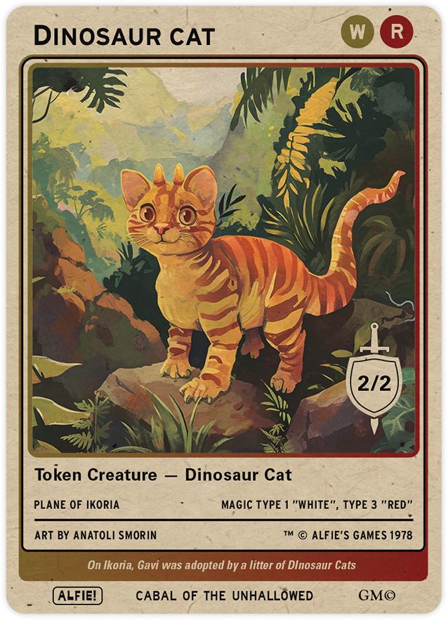 Dinosaur Cat