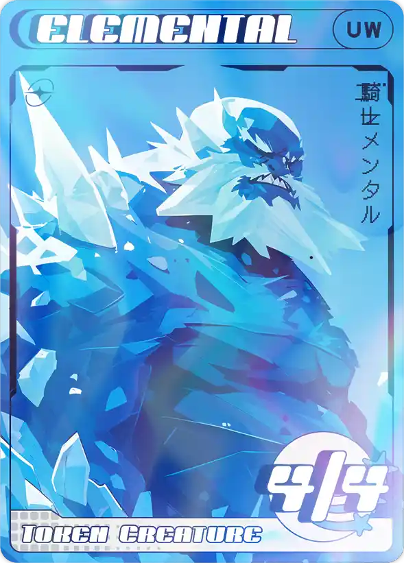 Elemental White & Blue Foil