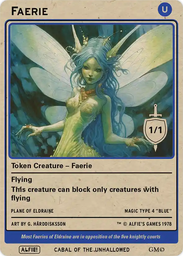 Faerie 1/1 (Only Blocks Fliers)