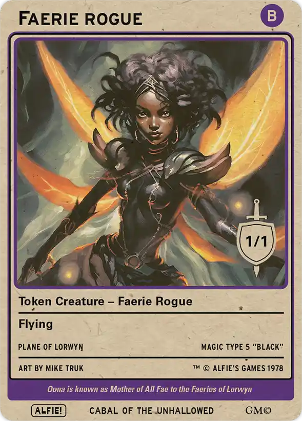 Faerie Rogue Black