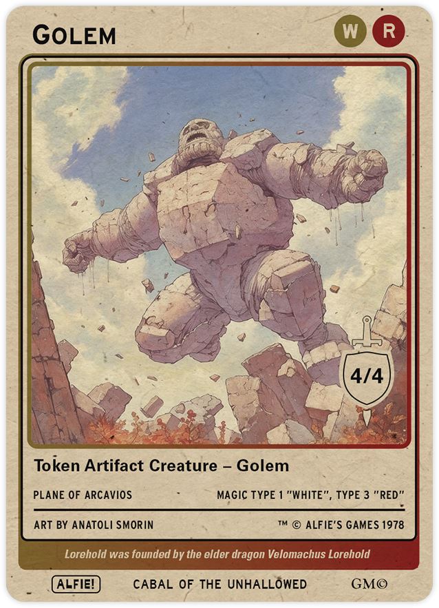 Golem Red White 4/4