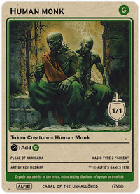 Human Monk Green