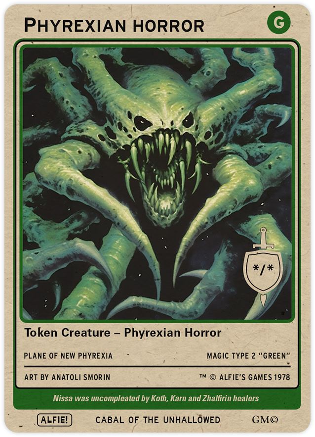 Phyrexian Horror Green