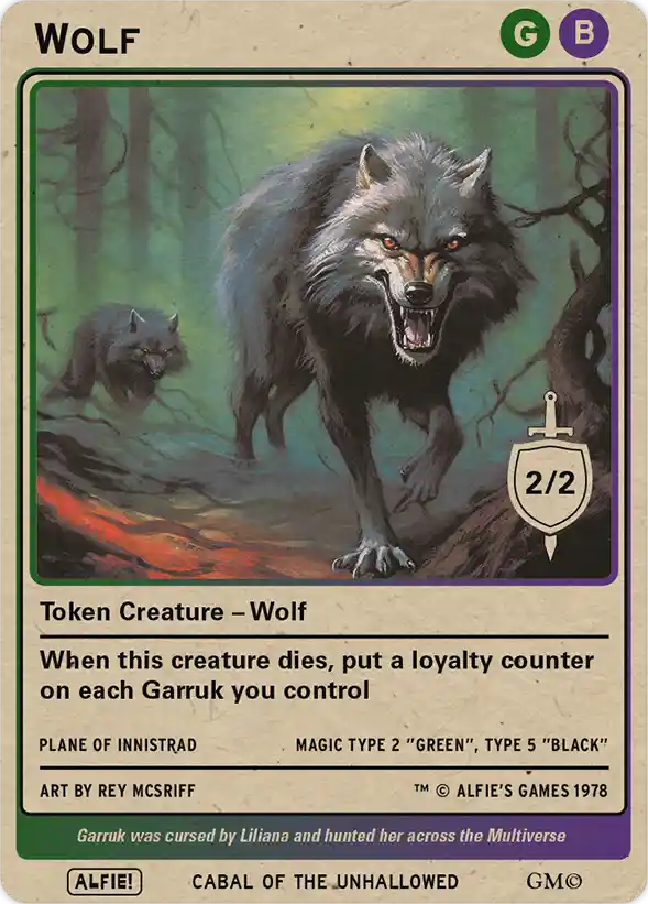 Wolf Black Green